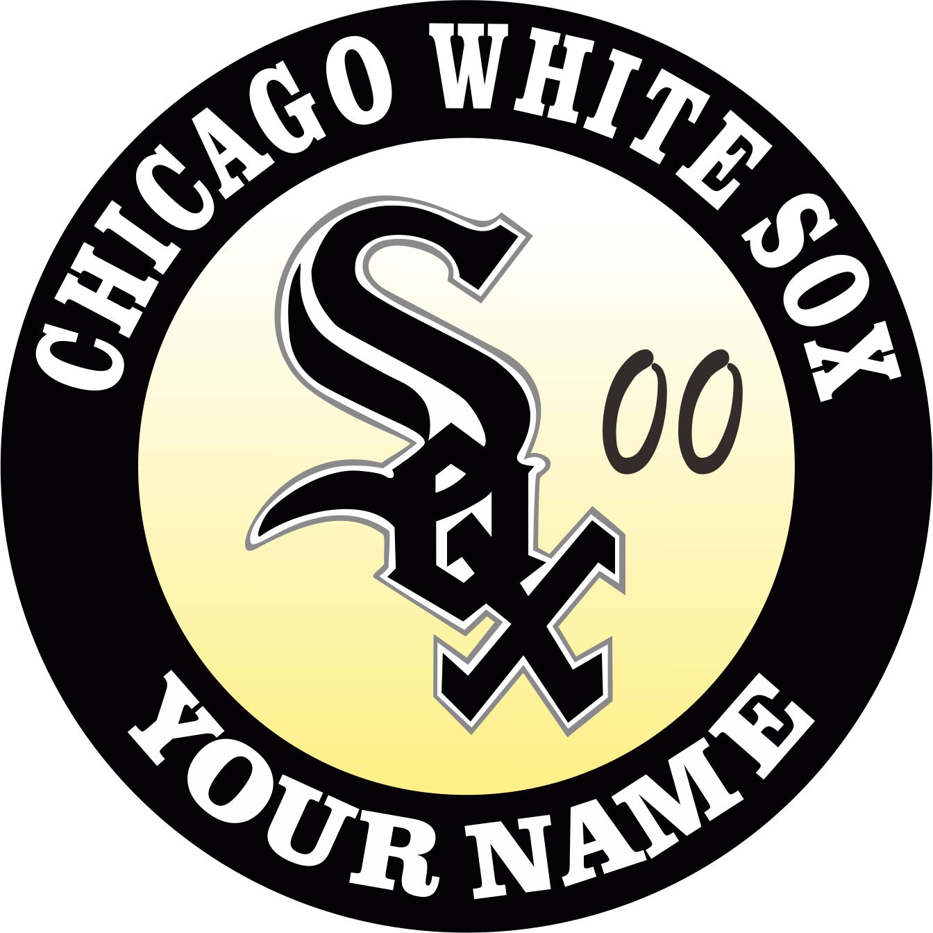 Chicago White Sox Customized Logo vinyl decal